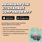 Stickerbox – Voice-Powered Custom Sticker Printer Maker | Ink-Free Thermal Printing Machine | BPA & BPS-free & Kids Safe AI | School Art Gift Stuff for Teens | Mini Sticker Printer for Kids Ages 5+
