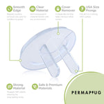 Permaplug Safety Outlet Plug Covers 25-Pack, Clear – Childproof, Tamper-Resistant Plug Protectors and Outlet Covers for Baby Safety, Durable and Easy to Install Electrical Outlet Covers