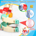 Fajiabao Kids Bath Toys for Kids Ages 4-8 3-5 with Magnetic Car Bath Toys Mold Free & DIY Slides Tracks Bathtub Shower Toys Birthday Gifts for Toddlers 2-4 5 6 7 8 Year Old Boys Girls (38 PCS)
