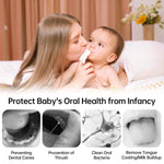 Tongueclear Toddler & Baby Dry Wipes, Premium 0-36 Months Tooth and Gum Wipes, Upgrade Tongue Cleaner for Infant & Newborn, 60 Count