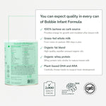 Bobbie Whole Milk, Grass Fed Infant Formula with Iron (PACK OF 4)