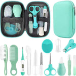 Baby Grooming Kit, Infant Safety Care Set with Hair Brush Comb Nail Clipper Nasal Aspirator,Baby Essentials Kit for Newborn Girls Boys