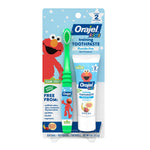 Orajel Naturals Fluoride-Free Toothpaste and Toothbrush for Ages 0-3, 1 Oz