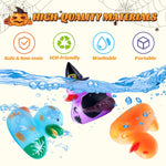 24 PCS Halloween Rubber Ducks, Halloween Ducks for Halloween Goodie Bag Fillers, Rubber Duckies Baby Bath Toys for Halloween Party Favors Decorations, School Classroom Game Prizes