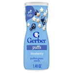 Gerber Baby Snacks, Baby Food, Puffs, Strawberry Apple, 1.48 Ounce
