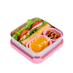 Good Bare Stainless Steel Sandwich Container for Kids & Adults, Plastic-Free Lunch Box with Silicone Lid, Leakproof Metal Snack Box, Dishwasher Safe, BPA-Free Food Storage Container, Sweet Pink