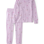 Carter's Girl PurelySoft Long-Sleeve 2-Piece Pajamas, Purple Fairytale, 3T