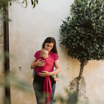 Boba Baby Wrap Carrier - Original Baby Carrier Wrap Sling for Newborns - Baby Wearing Essentials - Newborn Wrap Swaddle Holder, Newborn to Toddler Infant Sling (Sangria)