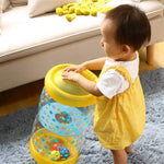 QINGBAO Baby Crawling Toy Fitness Toys Exercise Your Baby's Hearing and Touch Exercise Your Baby's Muscles and Coordination (Yellow)