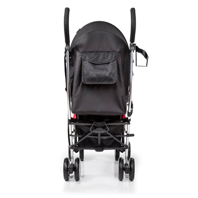 Ingenuity 3Dlite Convenience Stroller, Black – Lightweight Stroller with Aluminum Frame, Large Seat Area, 4 Position Recline, Extra Large Storage Basket – Infant Stroller for Travel and More