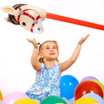 12 PCS 37 Inch Inflatable Stick Horse Premium PVC Horse Head Stick for Western Parties, Cowboy Decorations, and Themed Events