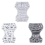 Alva Baby Swim Diapers 3pcs Reuseable Washable & Adjustable for Swimming Lesson & 0-2 Years Baby Boy Girl 3SWY01