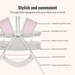 Dream On Me Karley Bassinet in Grey and Pink