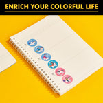 3 Roll Reward Stickers, 1500 Pcs Motivational Stickers for Kids, School Supplies Roll Sticker for School Classroom, 24 Designs (Each Measure 1” in Diameter), Include Dinosaur/Unicorn/Flower Patterns