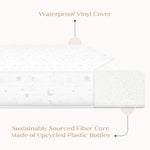 Delta Children Twinkle Galaxy Limited 4-inch Mini Crib Mattress - Premium Sustainably Sourced Fiber Core - Waterproof - GREENGUARD Gold Certified (Non-Toxic) - 5 Year Warranty - Made in USA