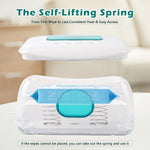 Baby Wipe Warmer with 16-Level Precision Heating, Portable USB-Powered Wet Wipe Warmer, Auto-Lift Spring Wet Wipes Dispenser, Gentle 45°-60° Diaper Wipes Warmer for Diaper Changes, Home & Travel Use