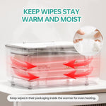 Chefhandy Baby Wipe Warmer, 3-Level Temperature Control, Silent & Even Heating, Large Capacity Wipes Dispenser for Babies & Adults, White