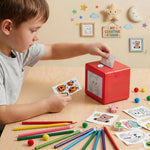 AI Voice-Powered Sticker Maker for Kids, Portable Thermal Printer with 6 Art Modes, Custom Sticker Machine Box for Journaling, School Projects & DIY Crafts, Creative Toy Gift for Boys Girls Ages 3+