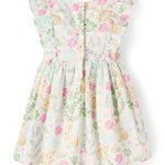 The Children's Place,Baby-Girls,and Toddler Flutter Dress, Short SleeveWhite Daisy Bunny,4 Years
