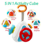 Montessori Toys for Baby 18-24 Months Busy Cube Sensory Toddler Toys Age 2 3 4 Airplane Plane Car Travel Toy for Early Learning Birthday Gift……