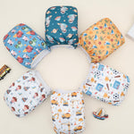 ALVABABY Baby Cloth Diapers 6 Pack with 12 Inserts Cloth Diaper Covers Adjustable Washable Reusable for Baby Girls and Boys 6DM134A
