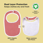 8-Pack Organic Baby Bibs for Boys, Girls - Soft Cotton Drooling and Teething Baby Bibs, Baby Girl Bibs, Baby Boy Bibs, Baby Drool Bibs for Baby Girl, Boy, Newborn Infant Bibs (Muted Pastel)