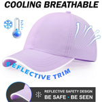 BAOPLAYKIDS Girls Criss Cross Ponytail Hat Mesh Baseball Cap Kids Quick Dry Hats Outdoor Summer Sports Hat Ponycap Age 7-12 Purple