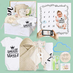 Gender Reveal Gifts,8Pcs for Newborn Boys&Girls, for First Time Expecting Parents to Be, Pregnancy Announcement & Baby Arrival Gift Basket