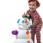 Step2 My First Snowman, Kids Holiday Decorative Christmas Toy, 15-Piece Accessory Kit, Lights and Sounds, Toddlers 18-Months+