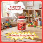 SmartyPants and Disney-Pixar’s Toy Story 5 Kids Multivitamin Gummies, Omega 3 DHA EPA, Vitamin D, C, B12, E, Zinc and Iodine, Clean Label, Gluten Free, Mixed Fruit Flavors, 30 Day Supply, 60 Gummies