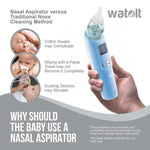 Watolt Baby Nasal Aspirator - Electric Nose Suction for Baby - Automatic Booger Sucker for Infants - Battery Powered Snot Mucus Remover for Kids Toddlers
