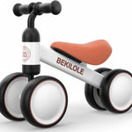 BEKILOLE Baby Balance Bike for 1 Year Old Girl Gifts, 10-24 Month Toddler Balance Bike, 4 Silent Wheels Pre-School First Ride On Toys, 1st Birthday Gifts