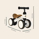 Retrospec Cricket Baby Walker 4-Wheel Balance Bike for Ages 12-24 Months Toddlers First Birthday Gift - Toddler Bicycle Toy for 1 Year Old’s - Ride On Toys for Boys & Girls