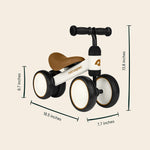 Retrospec Cricket Baby Walker 4-Wheel Balance Bike for Ages 12-24 Months Toddlers First Birthday Gift - Toddler Bicycle Toy for 1 Year Old’s - Ride On Toys for Boys & Girls
