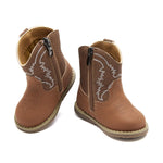 BMCiTYBM Baby Cowboy Cowgirl Boys Girls Western Boots Brown Size 6 Toddler