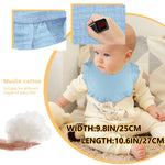 EllieHouse Baby Bibs for Girls Boys 10 Pack Muslin Drool Teeth Drooling Teething Bibs Muslin Cotton Absorbent Soft for Infant Toddler Essentials