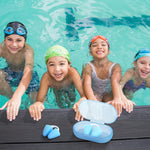 Relaxweex 2 Pcs Silicone Nose Clip for Swimming, Kids, Blue