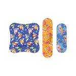 Welly Bandage Ocean Friends Refill Pack | Splashflex Adhesive Flexible Waterproof Bandages | Assorted Shapes and Patterns for Minor Cuts, Scrapes, and Wounds - 120 Count