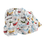 Little Unicorn Air Show Cotton Muslin Swaddle Blanket Set | Set of 2 | 100% Cotton | Super Soft | Newborns and Infants | Large 47 x 47 | Machine Washable