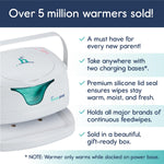 Hiccapop Portable Baby Wipe Warmer, Baby Wipes Warmer for Babies Includes 2 Power Bases, Diaper Wipe Warmer with Changing Light