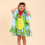Dinosaur Hooded Towels for Kids, Kids Beach Towels for Boys/Girls, Swimming Towels/Towel Robes/Wearable Towels/Pool Towels for Kids 2-10, Poncho Beach Towels for Kids, Hooded Beach Towels for Toddler