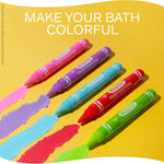 Crayola Bathtub Crayons Art Set for Kids - Crayola Tub Time Art Bundle with 6 Bath Crayons, Coloring Decal, and More | Bath Activity for Girls, Boys
