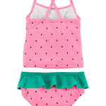 Carter's Baby Girl's Two-Piece Swimsuit Swimwear, Watermelon, 3 Months