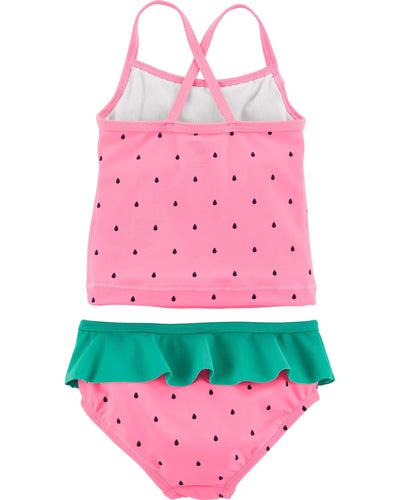 Carter's Baby Girl's Two-Piece Swimsuit Swimwear, Watermelon, 3 Months