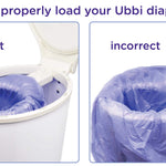 Ubbi Diaper Pail Plastic Bags, Disposable Baby Waste Bags, 3 Pack, 75 Count, 13-Gallon Bags