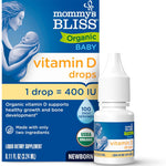 Mommy’s Bliss Organic Vitamin D Drops - Infants and Newborns - Supports Growth and Bone Development - Easy Use - 400 IU Per Drop - 100 Daily Servings