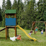 Gicov Swing Set Replacement Tarp Kids Playground Roof Canopy Waterproof Outdoor Replacement Sunshade Cover Backyard Playset Canopy Replacement Trap