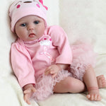 CHAREX Lifelike Reborn Baby Dolls - 22 Inch Realistic Newborn Baby Doll Soft Body Real Life Baby Dolls Girl with Accessories Gifts for Kids Age 3 + & Collection