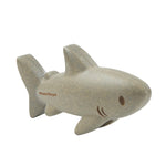 PlanToys® Shark Wooden Montessori Imaginative and Creative Play Toy | Language Development, Social Interaction and Early Coordination Activity | Eco Friendly Animal Figurine for Meaningful Play