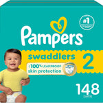 Pampers Baby Diapers - Swaddlers - Size 1, 198 Count, Ultra Absorbent Disposable Infant Diaper
